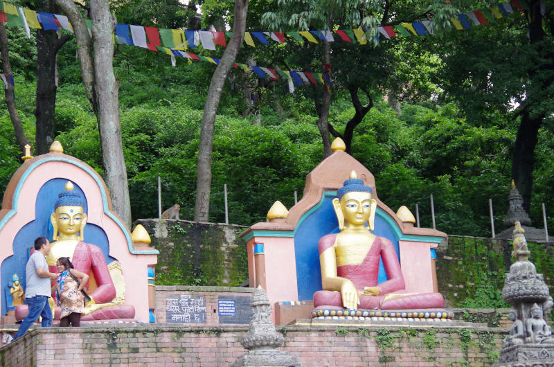 Buddha in Kathmandu in Nepal