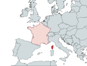 Korsika Landkarte