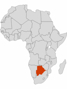 Karte von Botswana